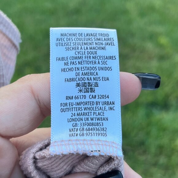 Free People Light Brown Ribbed Tank Top Size XS - Picture 6 of 7